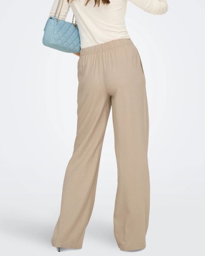 ONLY ONLGOA MW LINEN BL PULL-UP PANT CC PNT - 15363676