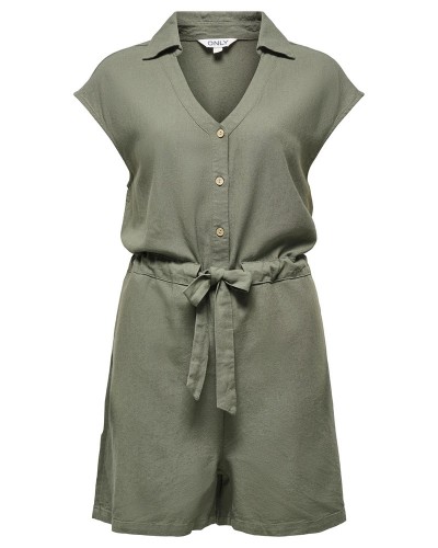 ONLY ONLGOA SL LINEN BL PLAYSUIT CC PNT - 15363708