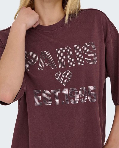 ONLY ONLJOS S/S O-NECK SHINE TOP BOX JRS - 15365622