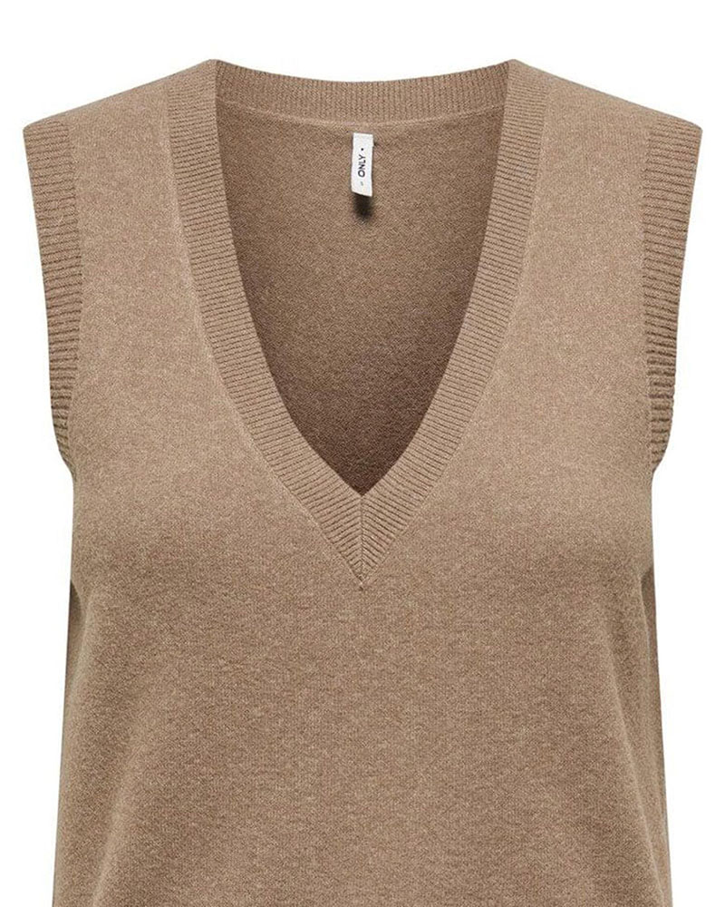 ONLY ONLAMA LIFE SL V-NECK VEST CC KNT - 15361051