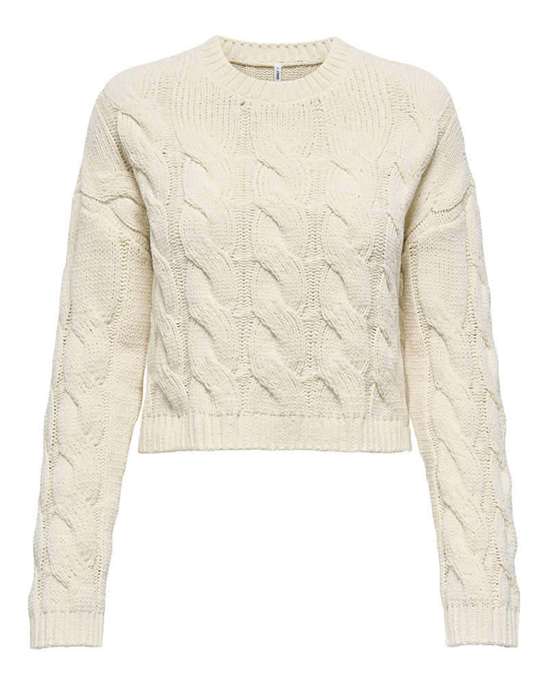 ONLY ONLELLY LIFE LS CABEL O-NECK CC KNT - 15360759