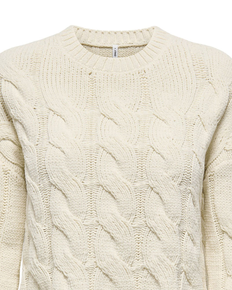 ONLY ONLELLY LIFE LS CABEL O-NECK CC KNT - 15360759