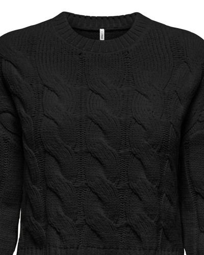 ONLY ONLELLY LIFE LS CABEL O-NECK CC KNT - 15360759