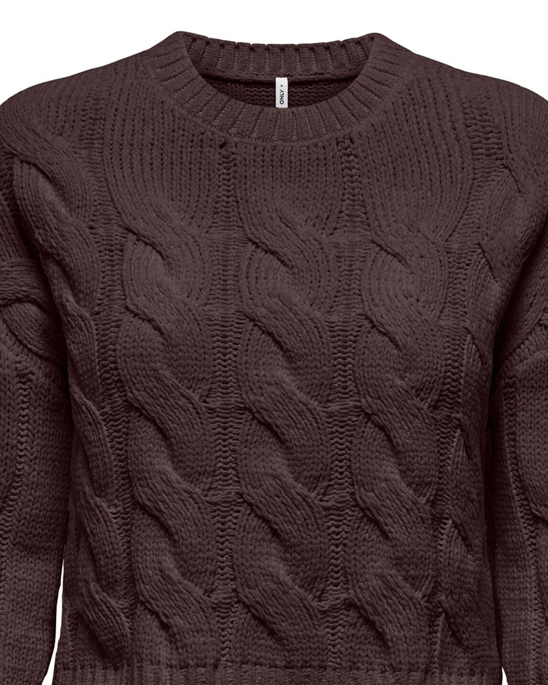 ONLY ONLELLY LIFE LS CABEL O-NECK CC KNT - 15360759