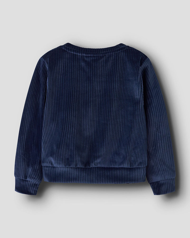 NAME IT NMFVELOA LS VELVET SHORT TOP - 13235117