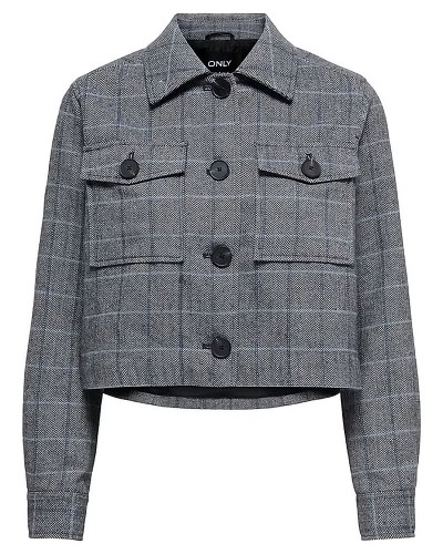 ONLY ONLDAGMAR LIFE CHECK SHORT JACKET OTW - 15361764