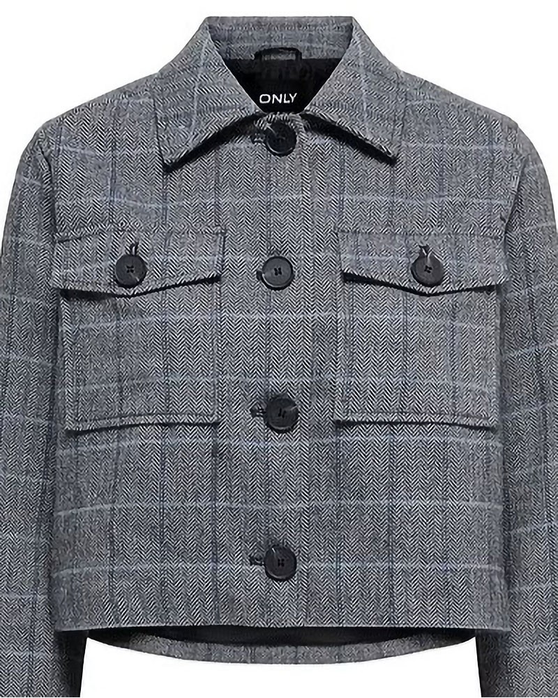 ONLY ONLDAGMAR LIFE CHECK SHORT JACKET OTW - 15361764