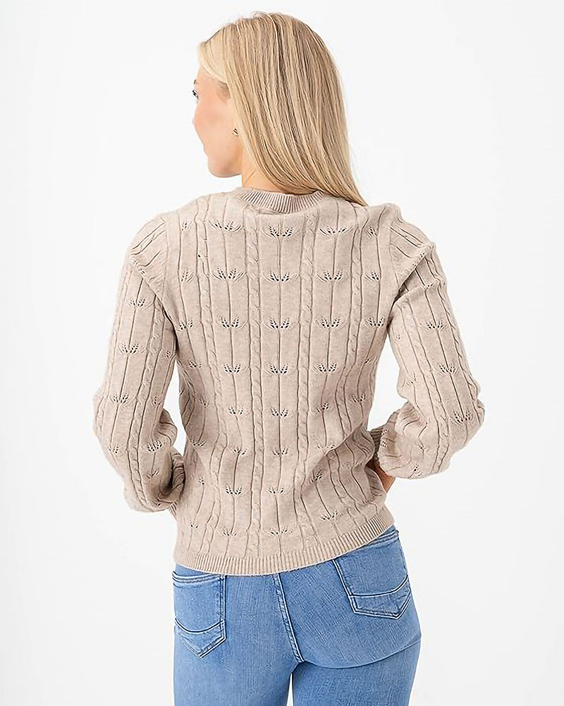 ONLY ONLKATIA LS STRUCTURE O-NECK PULL CC KNT - 15360900