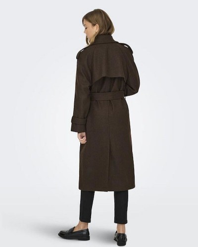 ONLY ONLDEAR-TRILLION LONG BELT COAT PNT - 15344734