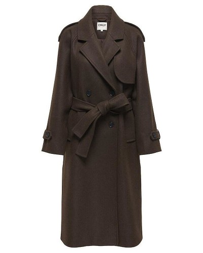 ONLY ONLDEAR-TRILLION LONG BELT COAT PNT - 15344734