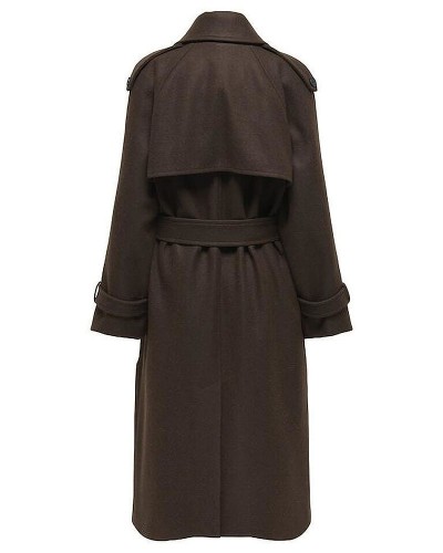 ONLY ONLDEAR-TRILLION LONG BELT COAT PNT - 15344734