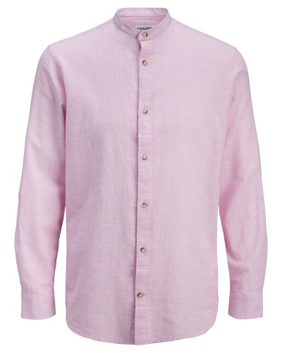 JACK & JONES JJESUMMER LINEN BLEND BAND SHIRT L/S SN - 12289184