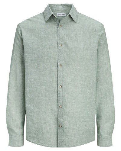 JACK & JONES JJESUMMER LINEN BLEND SHIRT L/S SN - 12289174