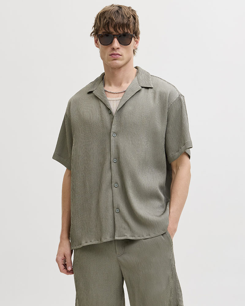 JACK & JONES JJEHARRISON RESORT SHIRT SS SN - 12289086