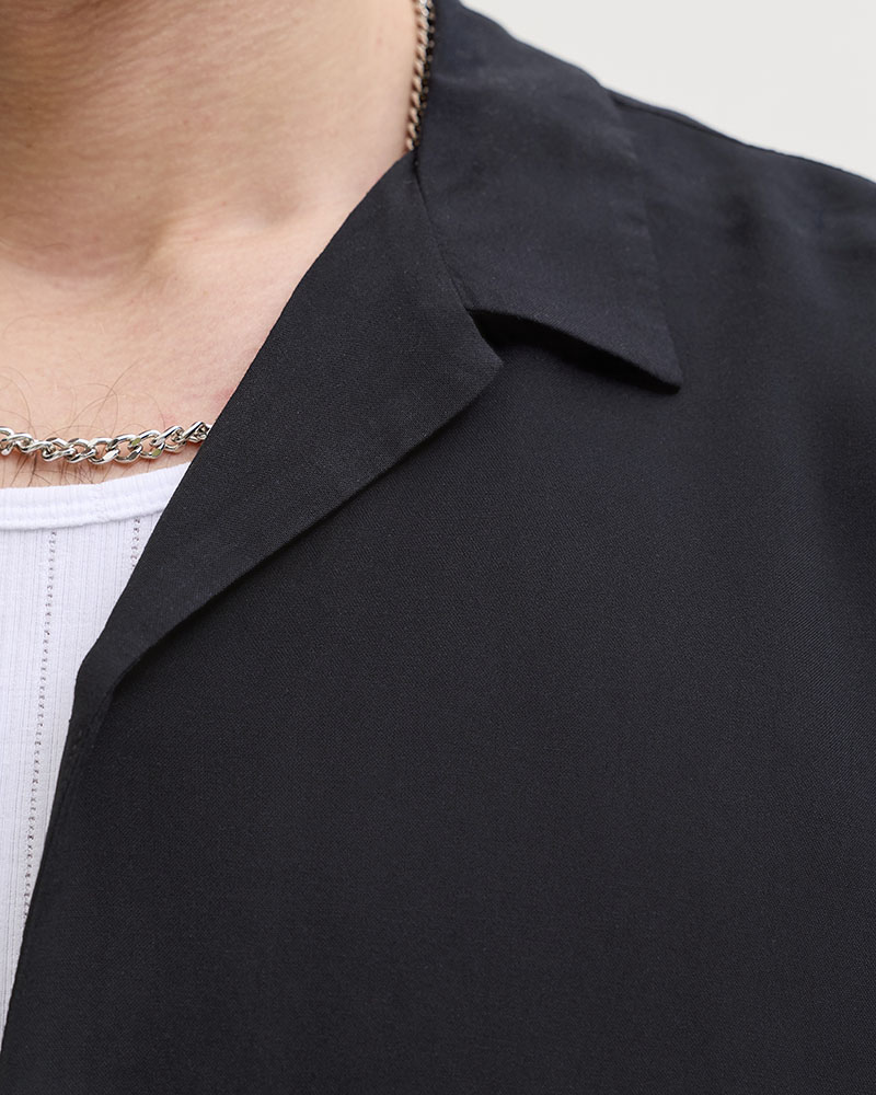 JACK & JONES JJEJEFF RESORT SOLID SHIRT SS SN - 12288852