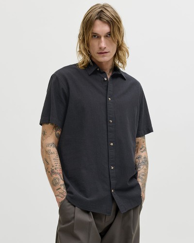 JACK & JONES JJESUMMER LINEN BLEND SHIRT S/S SN - 12289160