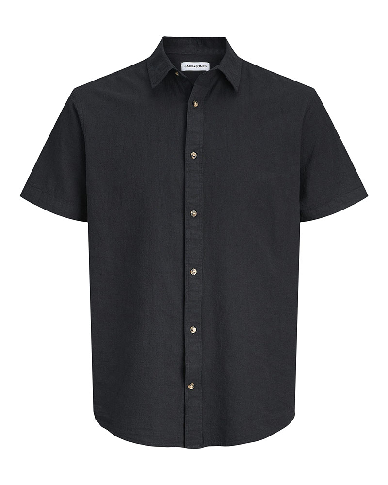 JACK & JONES JJESUMMER LINEN BLEND SHIRT S/S SN - 12289160