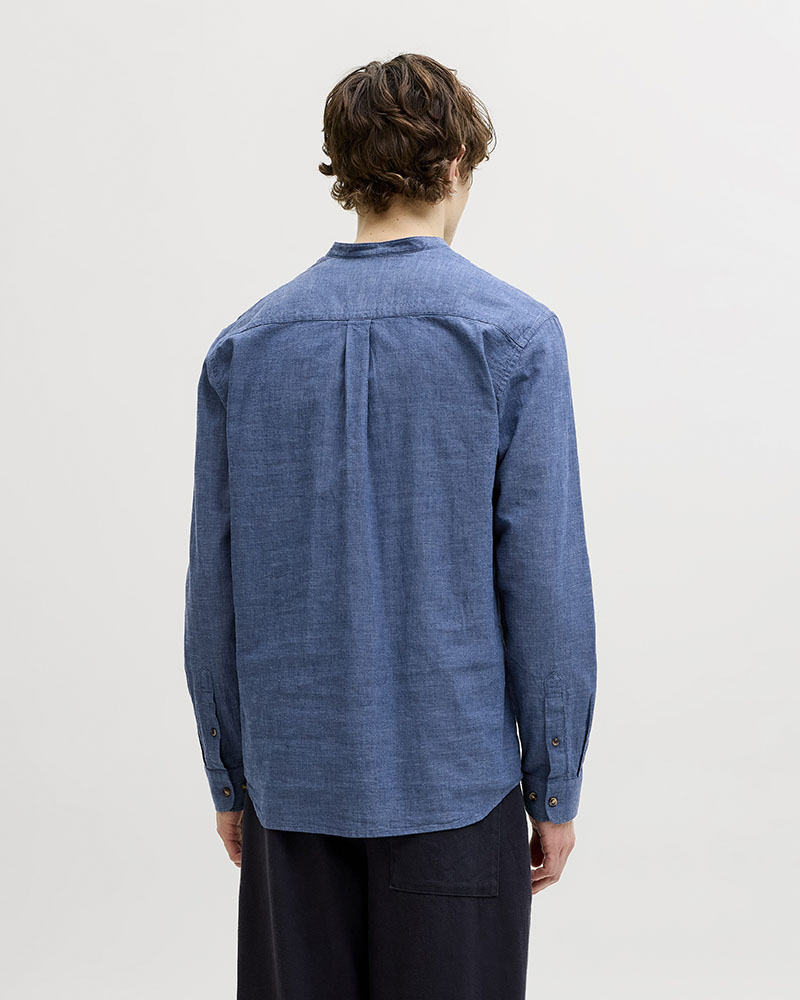 JACK & JONES JJESUMMER LINEN BLEND TUNIC SHIRT L/S SN - 12289190