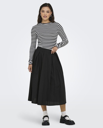ONLY ONLMAILA LONG PLEAT SKIRT WVN - 15369555
