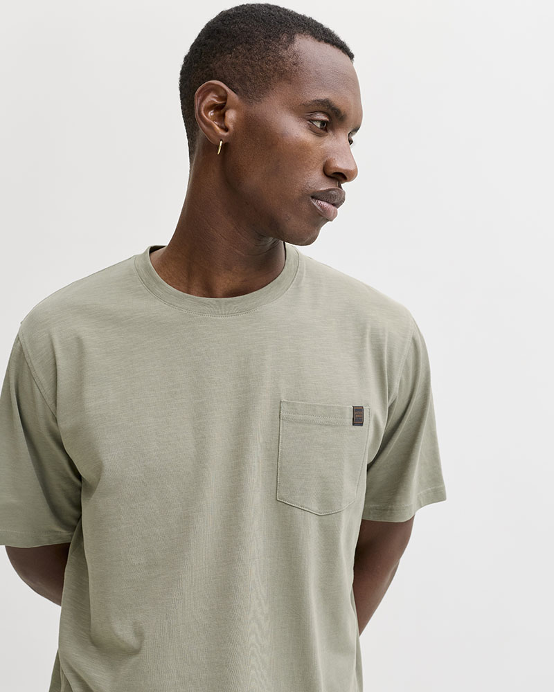 JACK & JONES JJEDOVER SLUB TEE SS NOOS - 12288897