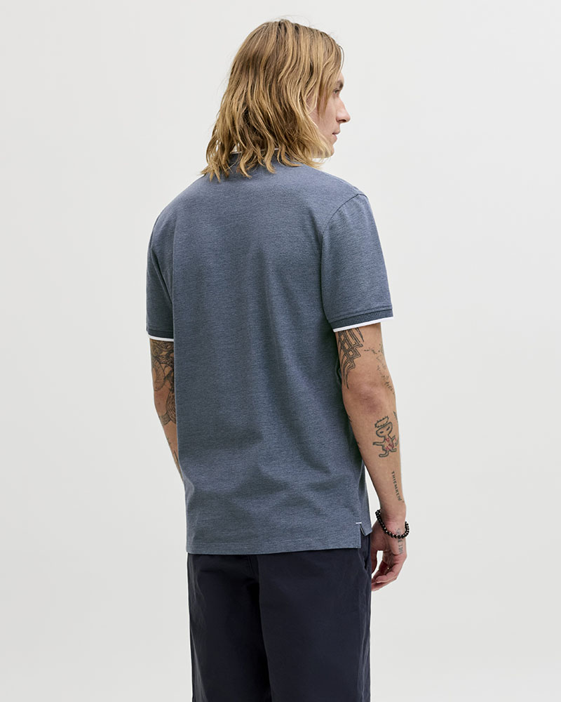 JACK & JONES JJEPAULOS MAO POLO SS NOOS - 12199711