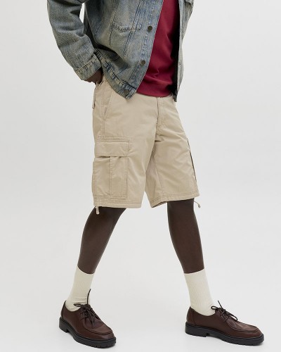 JACK & JONES JPSTCOLE FRANK CARGO SHORTS MID SN - 12291369