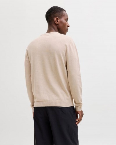 JACK & JONES JJEBASIC KNIT CREW NECK NOOS - 12137190