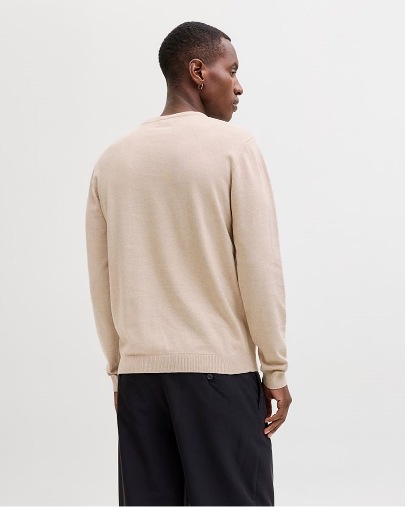 JACK & JONES JJEBASIC KNIT CREW NECK NOOS - 12137190