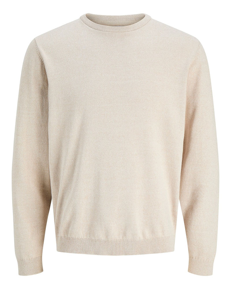 JACK & JONES JJEBASIC KNIT CREW NECK NOOS - 12137190