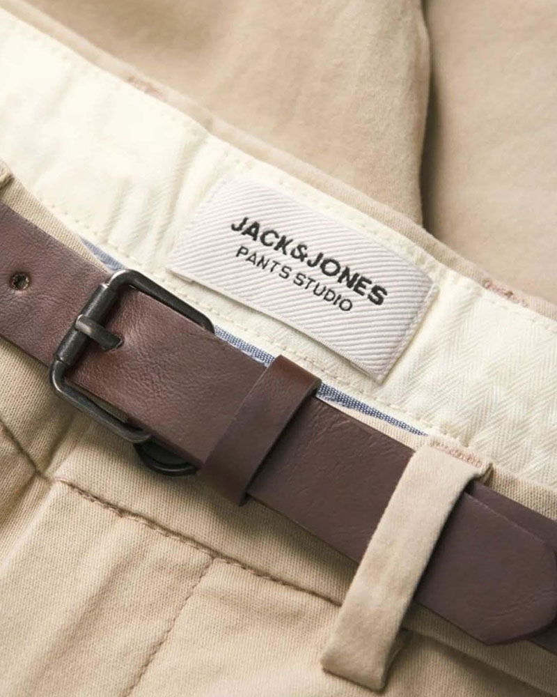 JACK & JONES  JPSTADAM BELTED CHINO SHORTS REG - 12288603