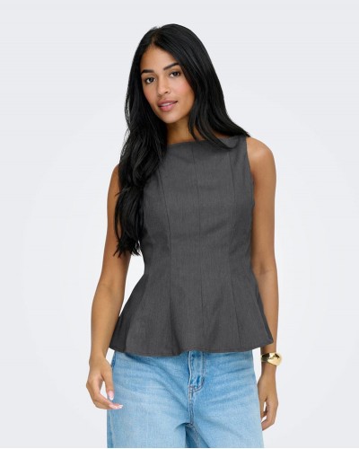 ONLY ONLUNITA LIFE S/L PEPLUM TOP TLR OX - 15365805 ONLY ONLUNITA LIFE S/L PEPLUM TOP TLR OX - 15365805