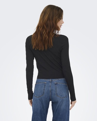 ONLY ONLBETTY L/S SCALLOP V-NECK CC JRS - 15365756