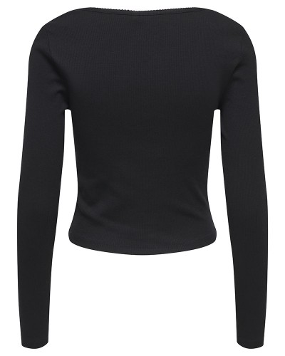 ONLY ONLBETTY L/S SCALLOP V-NECK CC JRS - 15365756