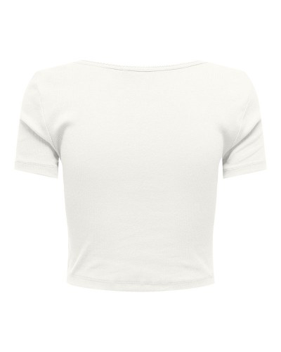 ONLY ONLBETTY S/S SCALLOP V-NECK CC JRS - 15365759