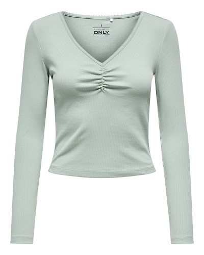 ONLY ONLBETTY L/S SCALLOP V-NECK CC JRS - 15365756