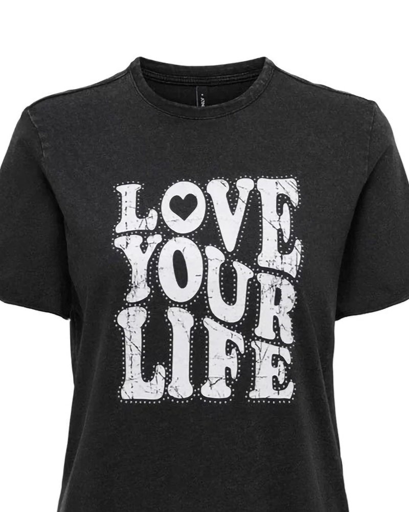 ONLY ONLLUCY REG S/S STUD TOP BOX CC JRS - 15366024