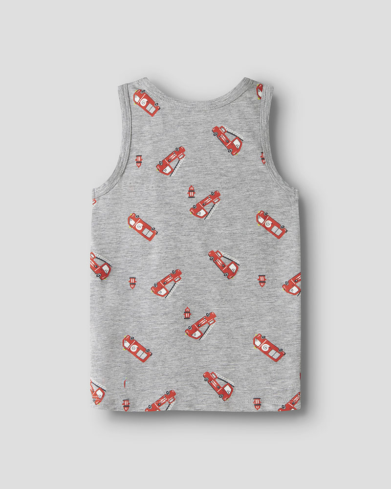 NAME IT NMMTANK TOP 2P GREY FIRETRUCK NOOS - 13252612