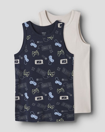 NAME IT NKMTANK TOP 2P NAVY GAMER NOOS - 13250836