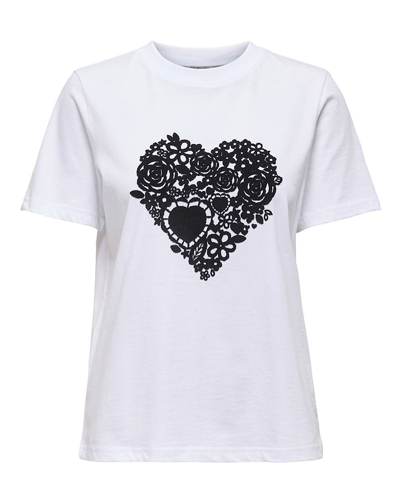 ONLY ONLNINA HEART S/S TEE JRS - 15371489 ONLY ONLNINA HEART S/S TEE JRS - 15371489