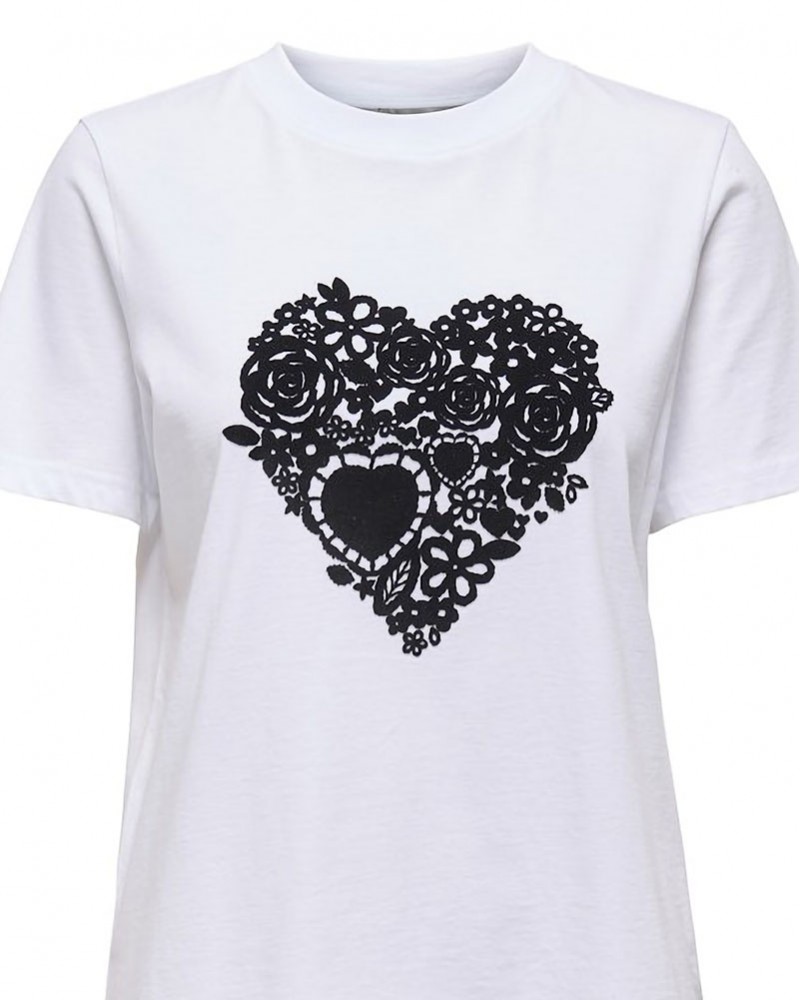 ONLY ONLNINA HEART S/S TEE JRS - 15371489 ONLY ONLNINA HEART S/S TEE JRS - 15371489