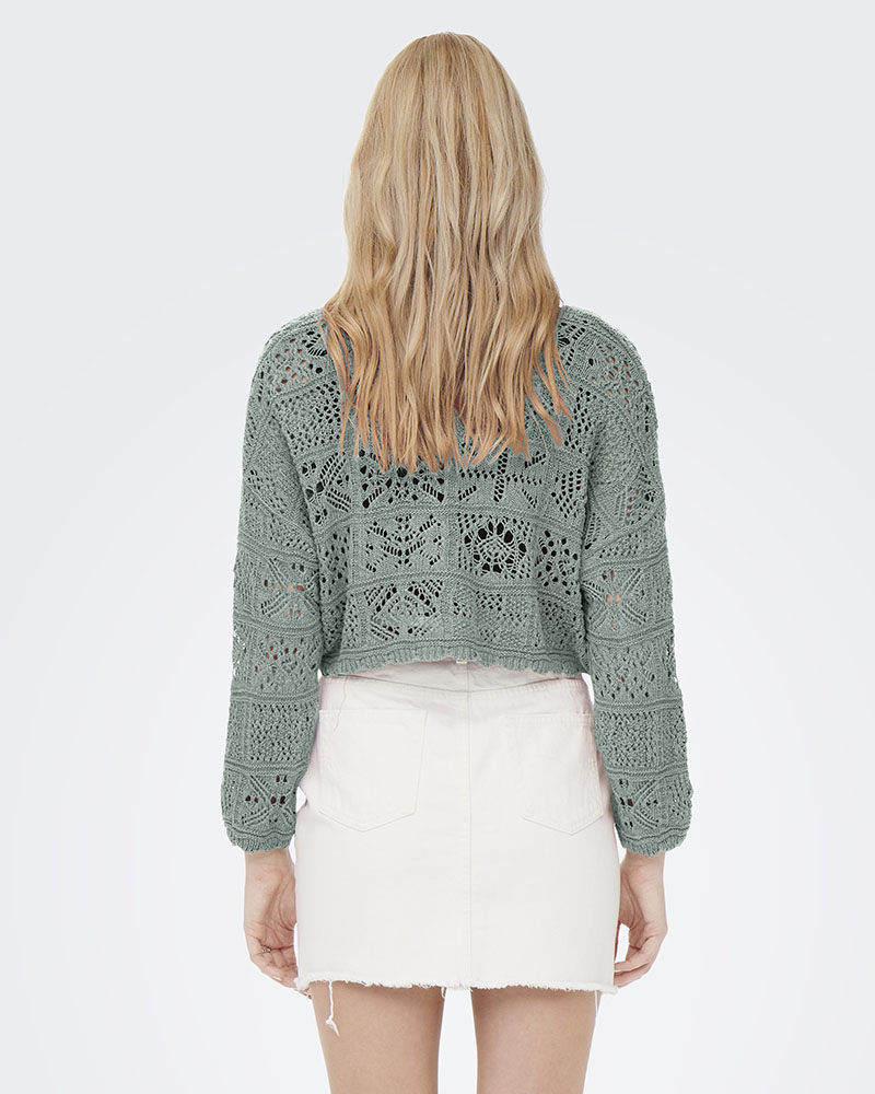 ONLY ONLBEACH 7/8 TIE CARDIGAN KNT NOOS - 15257604