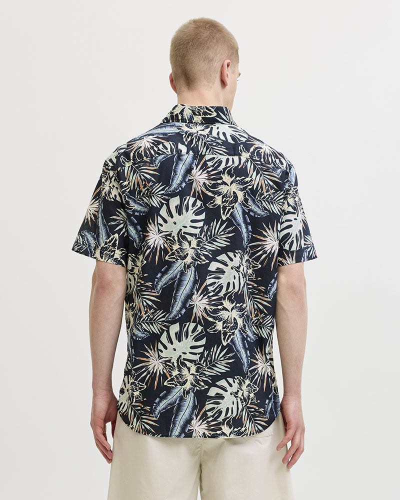 JACK & JONES JJHONOLULU AOP SHIRT SS - 12289667
