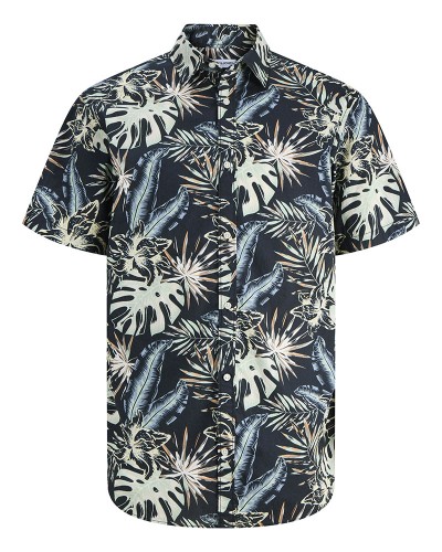 JACK & JONES JJHONOLULU AOP SHIRT SS - 12289667