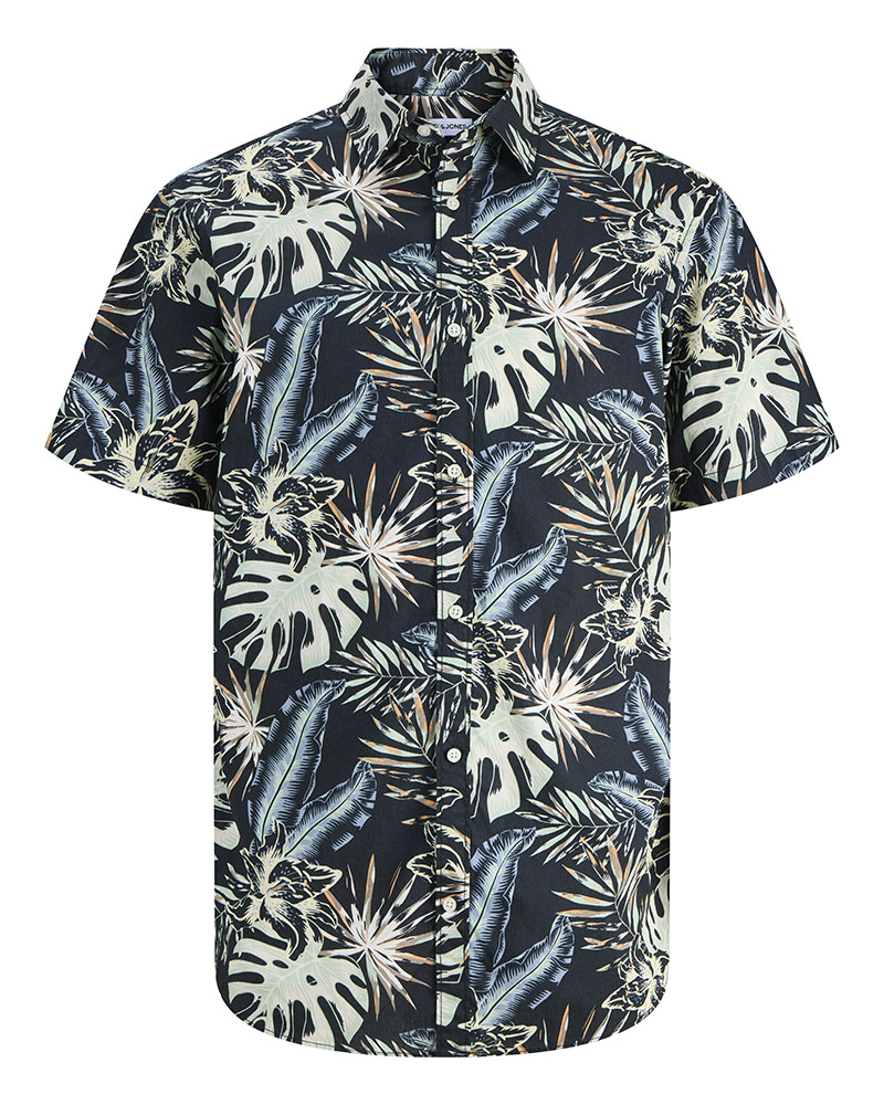 JACK & JONES JJHONOLULU AOP SHIRT SS - 12289667
