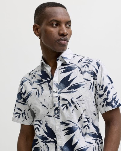 JACK & JONES JJHONOLULU AOP SHIRT SS - 12289667
