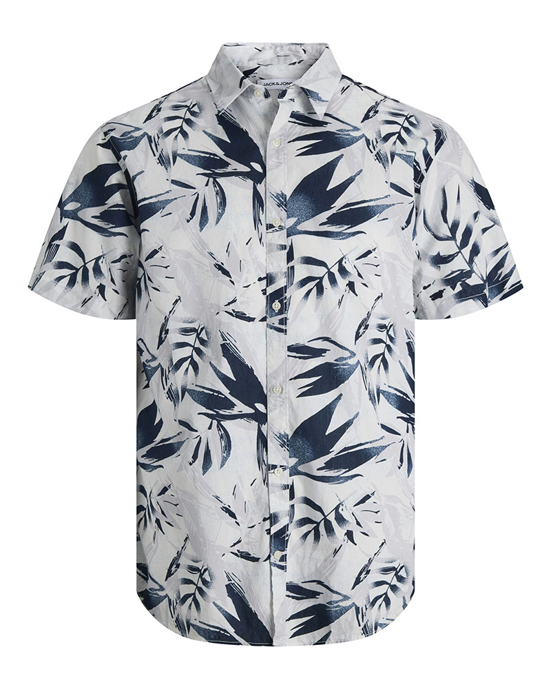 JACK & JONES JJHONOLULU AOP SHIRT SS - 12289667