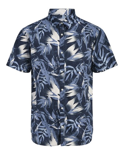 JACK & JONES JJHONOLULU AOP SHIRT SS - 12289667