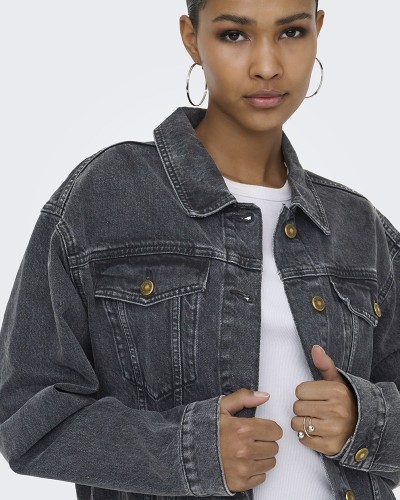 ONLY ONLHARPER LS BOXY DNM JKT SIK - 15363548