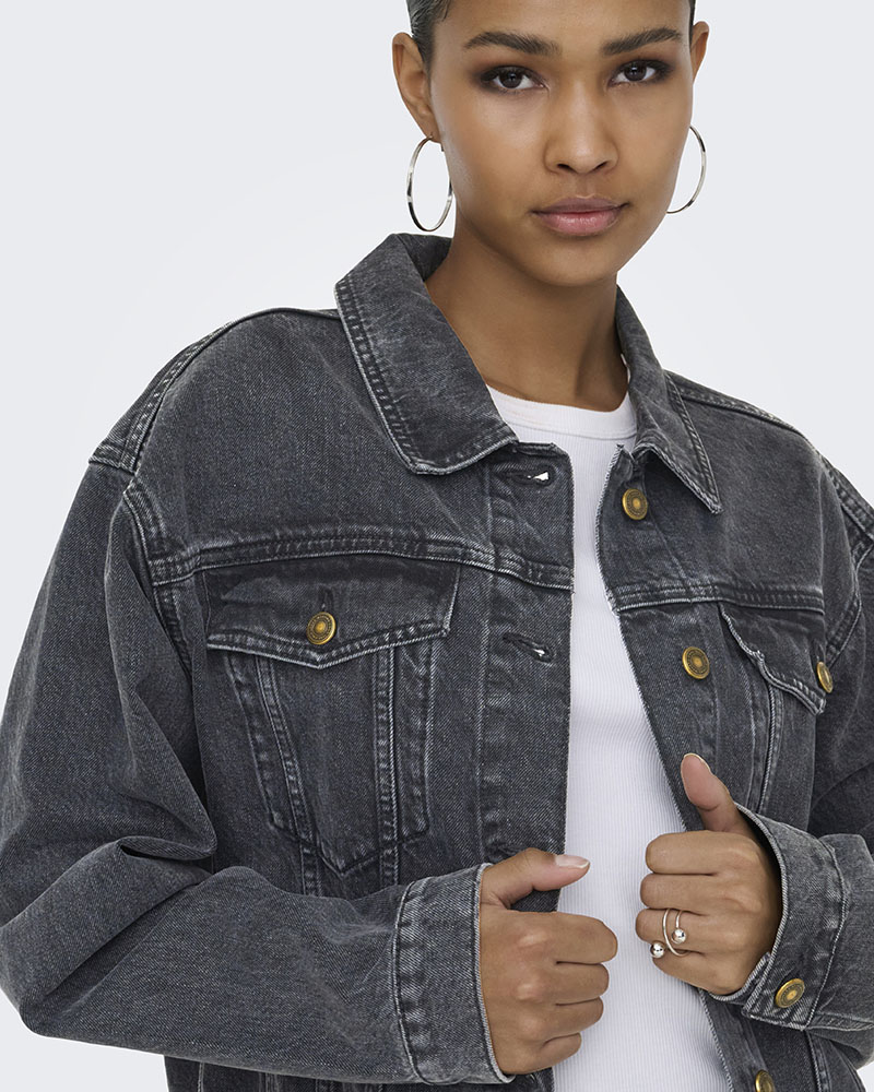 ONLY ONLHARPER LS BOXY DNM JKT SIK - 15363548