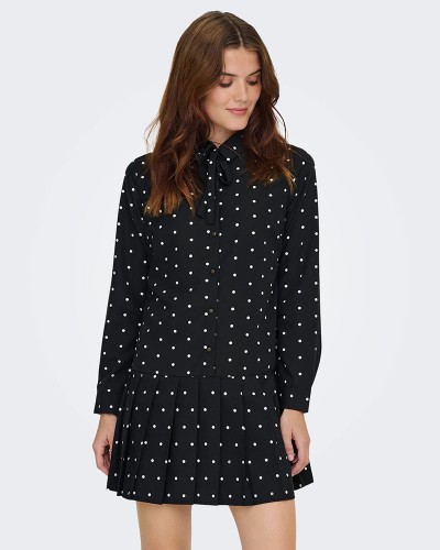 ONLY ONLMARGON L/S SHIRT TIE DRESS WVN - 15371052 ONLY ONLMARGON L/S SHIRT TIE DRESS WVN - 15371052